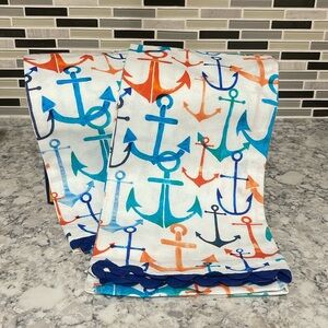 2 Kitchen towels 20x28” 100% cotton, made in India